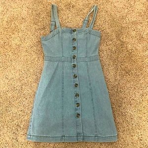 XS American Eagle Denim Button Down Dress